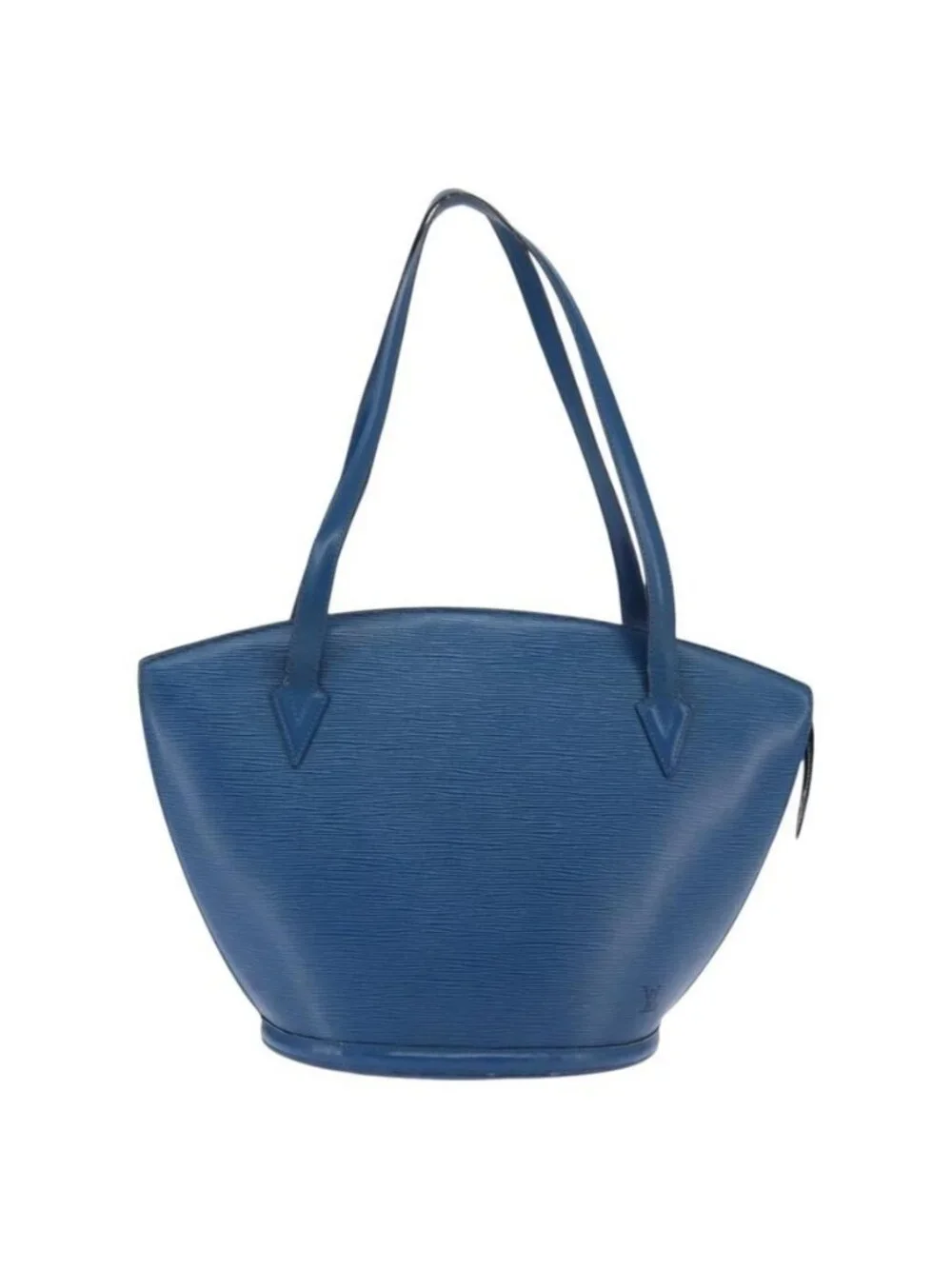 Authentic LOUIS VUITTON Epi Saint Jacques Shopping Shoulder Bag Blue M52275 LV